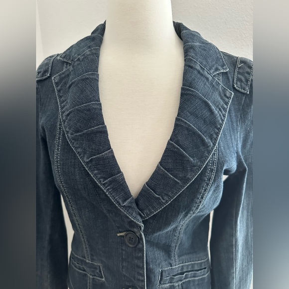 CAbi, Denim Blazer Jacket, Size Small - Picture 3 of 11
